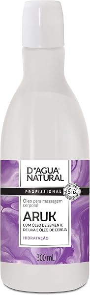 D'AGUA NATURAL Óleo de Massagem Aruk Semente de Uva e Cereja 300 ml