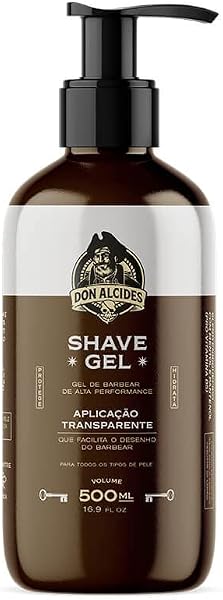 Don Alcides Gel de Barbear Shave Cream Transparente 500 ml