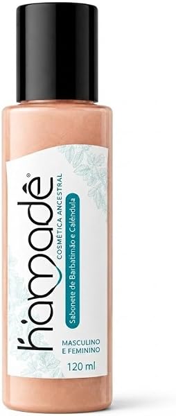 Hamadê Sabonete Íntimo Vegano Barbatimão e Melaleuca 120 ml, Tampa Cromada