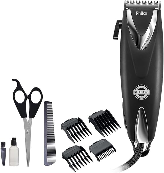 Philco Cortador de Cabelos PCR12CR Skull Pro Chrome, 18W